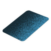 Blue, modern, retro, cool, trendy dot pattern magneet (Linkerzijde)