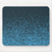 Blue, modern, retro, cool, trendy dot pattern muismat (Voorkant)