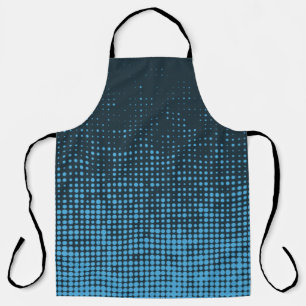 Blue, modern, retro, cool, trendy dot pattern schort