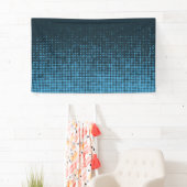 Blue, modern, retro, cool, trendy dot pattern spandoek (Insitu)