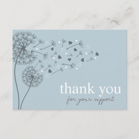 Blue Modern Script QR-code, dank u zakelijk Informatiekaartje (Voorkant)