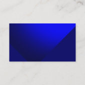 Blue Modern Simple Plain Visitekaartje (Achterkant)