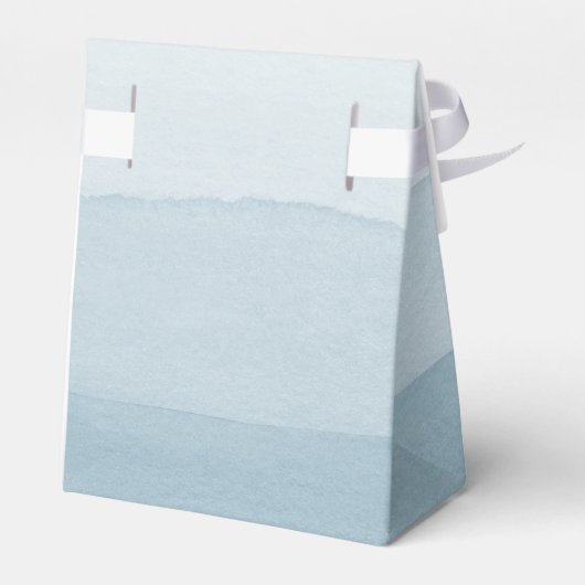 Blue Modern Wedding Bedankdoosjes (Achterkant)