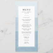 Blue Modern Wedding Menu (Voorkant)