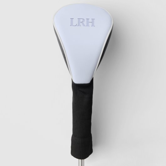Blue Modern Women's Monogram Golf Driver Hoesje Golfheadcover (Voorkant)