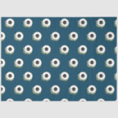 Blue Modern Wreath Custom bedrijf logo Tissuepapier (Voorkant)