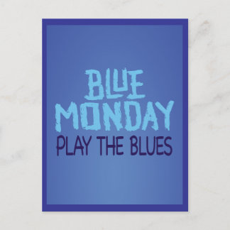 Blue Monday Play the Blues Briefkaart