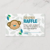 Blue Monkey Luier Raffle Ticket Informatiekaartje (Voorkant)