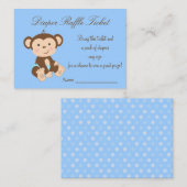 Blue Monkey Luier Raffle Tickets Informatiekaartje (Voorkant / Achterkant)