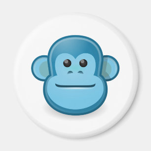 Blue Monkey Magneet