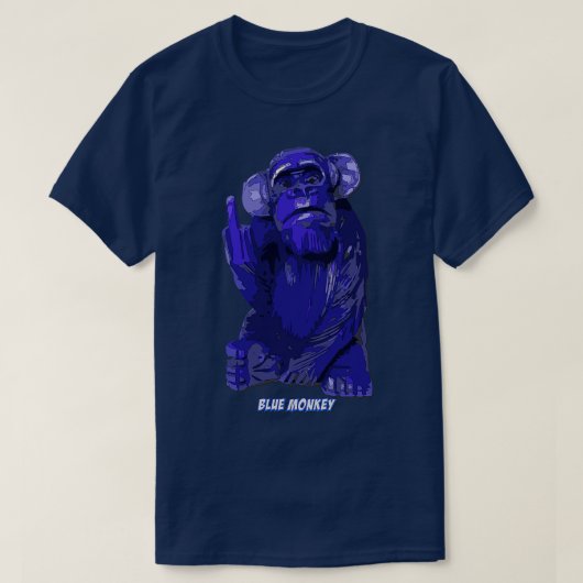 Blue Monkey T-shirt (Design voorkant)