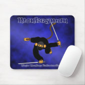Blue Monkeyman Mousepad Muismat (Met muis)
