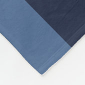 Blue Monochromatic Fleece Deken (Hoek)
