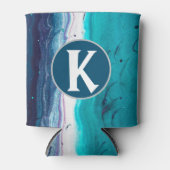 Blue Monogram Abstract Blikjeskoeler (Voorkant)