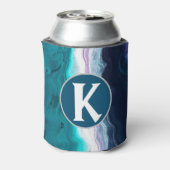 Blue Monogram Abstract Blikjeskoeler (Blikje Achterkant)