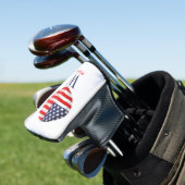 Blue Monogram AMERICA Golf Head Hoesje Golfheadcover (Insitu)
