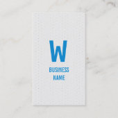 Blue Monogram Financial Advisor Visitekaartje (Voorkant)