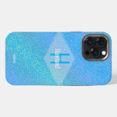 Blue Monogram Gestippelde CaseMate iPhone HAMbyWG Hoesje (Achterkant horizontaal)