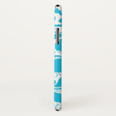 Blue Monogram iPhone Case (Achterkant / rechts)