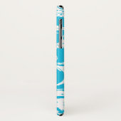 Blue Monogram iPhone Case (Achterkant/links)