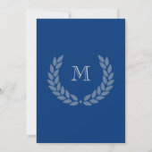 Blue Monogram met Classic College-opleiding Kaart (Achterkant)