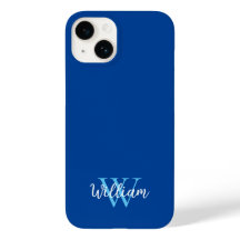 Blue Monogram Name Personalized