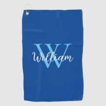Blue Monogram Name Personalized