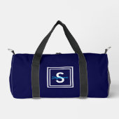 Blue Monogram op maat Plunjezak (Voorkant)