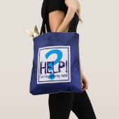 Blue Monogram Parody Tote Bag (Dichtbij)