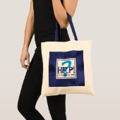 Blue Monogram Parody Tote Bag (Voorkant (product))