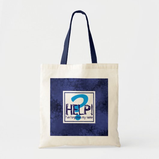 Blue Monogram Parody Tote Bag (Voorkant)