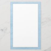 Blue Monogram Wreath Stationery Briefpapier (Achterkant)