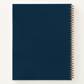 Blue Monogrammed Art Sketchbook Notitieboek Gift (Achterkant)