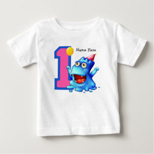 Blue Monster 1st Birthday Custom