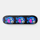 BLUE MONSTER ALIEN Skateboard (Horizontaal)
