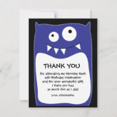 Blue Monster Bash - Hartelijk dank voor uw kaart ( (Voorkant)