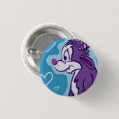 Blue Monster Thingy Ronde Button 3,2 Cm (Voorkant /achterkant)