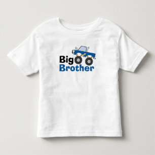 Blue Monster Truck Big Brother Kinder Shirts