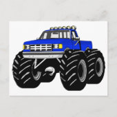 BLUE MONSTER TRUCK BRIEFKAART (Voorkant)