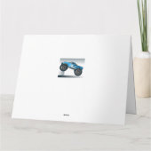 Blue Monster Truck Extra Grote Verjaardag Kaart (Achterkant)