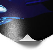 Blue Monster Truck Foto Afdruk (Hoek)