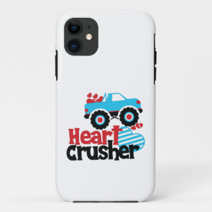 Blue Monster Truck Heart Crusher Valentijn Case-Mate iPhone Case