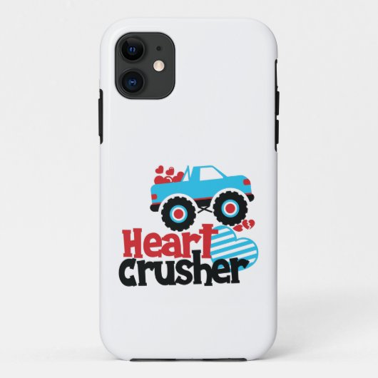Blue Monster Truck Heart Crusher Valentijn Case-Mate iPhone Case (Achterkant)