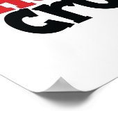 Blue Monster Truck Heart Crusher Valentijn Poster (Hoek)