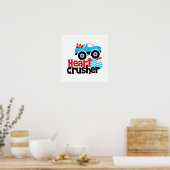 Blue Monster Truck Heart Crusher Valentijn Poster (Keuken)