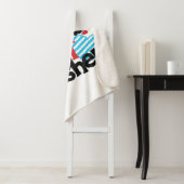 Blue Monster Truck Heart Crusher Valentijn Sherpa Deken (In situ)