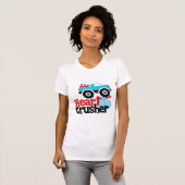Blue Monster Truck Heart Crusher Valentijn T-shirt (Voorkant volledig)