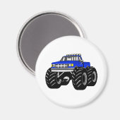BLUE MONSTER TRUCK MAGNEET (Voorkant / Achterkant)