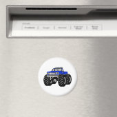 BLUE MONSTER TRUCK MAGNEET (Insitu (Vaatwasser))