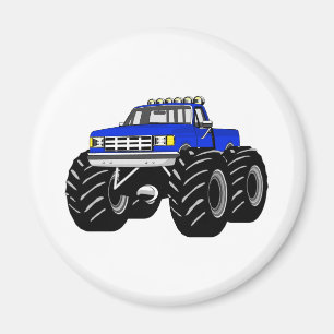 BLUE MONSTER TRUCK MAGNEET